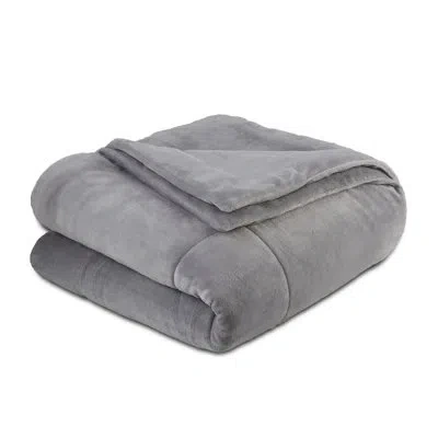 Vellux Plushlux Filled Blanket In Gray