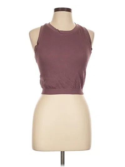 Pre-owned Velocity Tank Top Burgundy Halter Neckline Tops