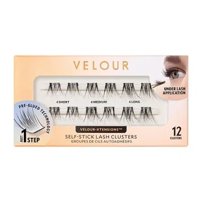 VELOUR LASHES VELOUR-XTENSIONS SELF-STICK CLUSTERS: SOFT & WISPY