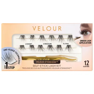 Velour Lashes Velour-xtensions Self-stick Lash Kit In Black