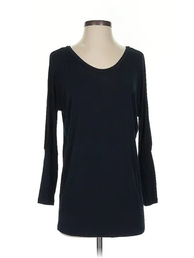 Pre-owned Velvet 3/4 Sleeve T-shirt In Black