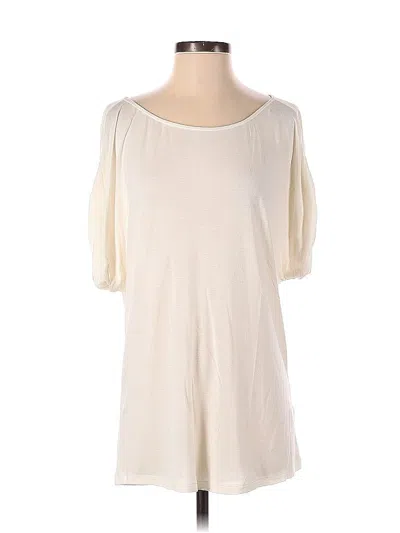 Pre-owned Velvet 3/4 Sleeve T-shirt In White