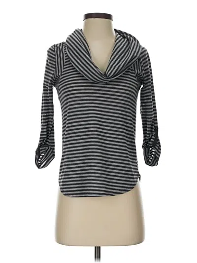 Pre-owned Velvet 3/4 Sleeve T-shirt In Gray