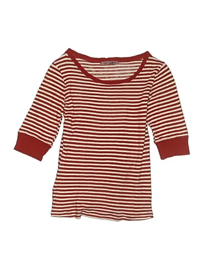 Pre-owned Velvet 3/4 Sleeve T-shirt In Red