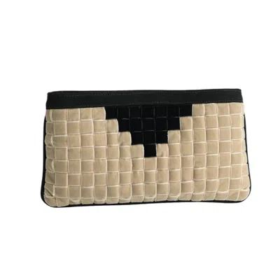 Velvet Atelier Women's Neutrals / Black / White Alhena Pyramid Ivory In Multi