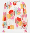 Velvet Bluse Avery Aus Baumwolle Und Seide In Cream Floral