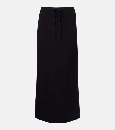 Velvet Beka Linen Maxi Skirt In Black