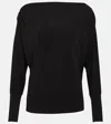 Velvet Bess Jersey Top In Black