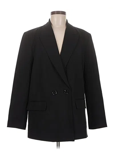Pre-owned Velvet Blazer Jacket In Black
