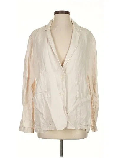 Velvet Blazer Jacket In White