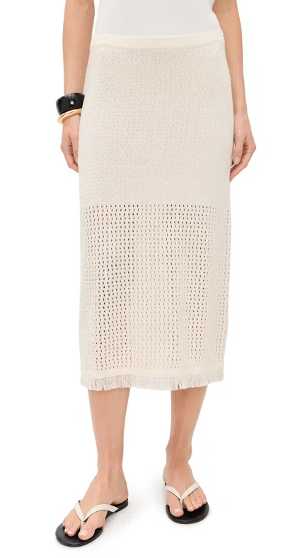 Velvet Blythe Skirt Milk In White