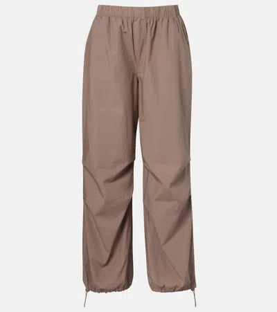 Velvet Brooks Cotton Twill Balloon Pants In Brown