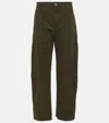 Velvet Brylie Cotton Twill Cargo Pants In Green