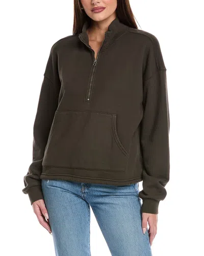 Velvet By Graham & Spencer 1/2-zip Pullover In Green