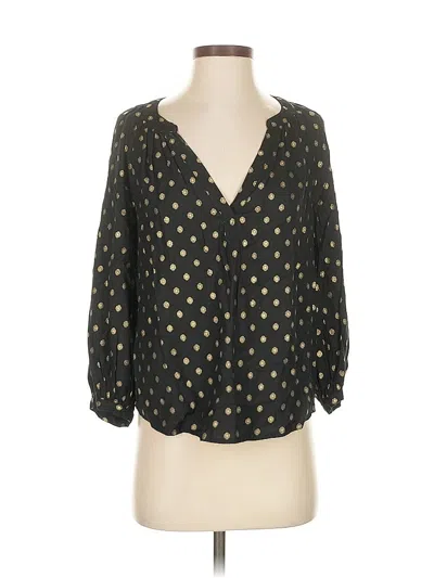 Pre-owned Velvet By Graham & Spencer 3/4 Sleeve Blouse In Black