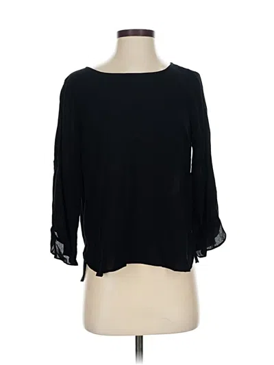 Pre-owned Velvet By Graham & Spencer 3/4 Sleeve Blouse In Black