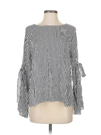 Pre-owned Velvet By Graham & Spencer 3/4 Sleeve Blouse In Black