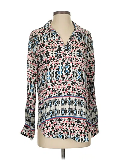 Pre-owned Velvet By Graham & Spencer 3/4 Sleeve Blouse In Blue