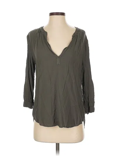 Pre-owned Velvet By Graham & Spencer 3/4 Sleeve Blouse In Gray