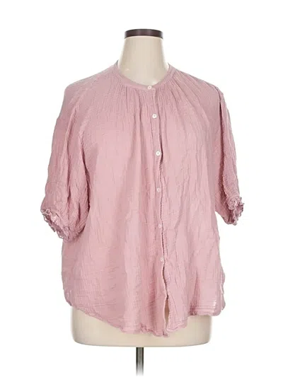 Pre-owned Velvet By Graham & Spencer 3/4 Sleeve Blouse In Pink