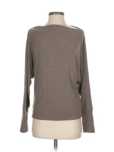 Pre-owned Velvet By Graham & Spencer 3/4 Sleeve T-shirt In Brown