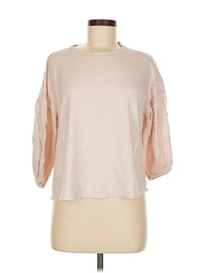 Pre-owned Velvet By Graham & Spencer 3/4 Sleeve T-shirt In Brown
