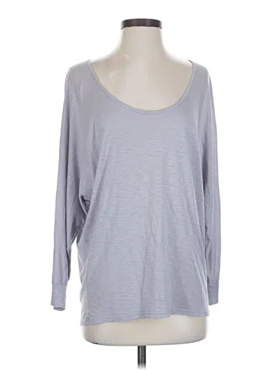 Pre-owned Velvet By Graham & Spencer 3/4 Sleeve T-shirt In Gray