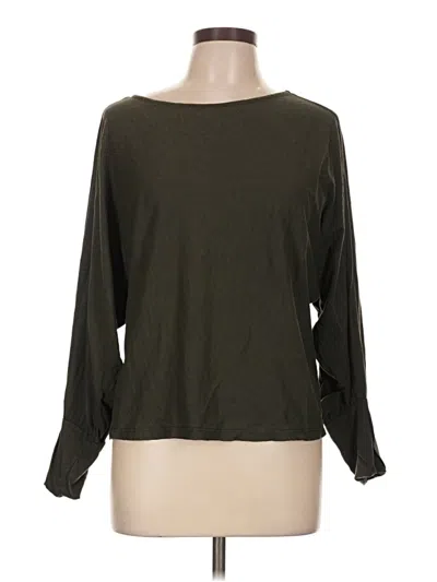 Pre-owned Velvet By Graham & Spencer 3/4 Sleeve T-shirt In Green