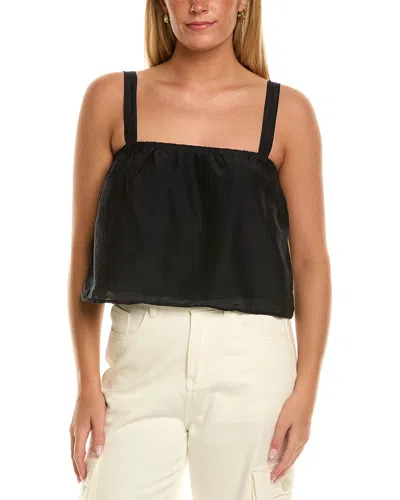 Velvet By Graham & Spencer Adriana Linen Shift Dress In Black