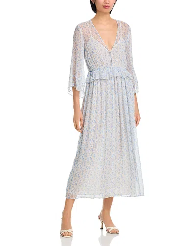 Velvet By Graham & Spencer Aerin Boho Dress In Blue