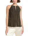 Velvet By Graham & Spencer Aleah Silk-blend Top In Multi