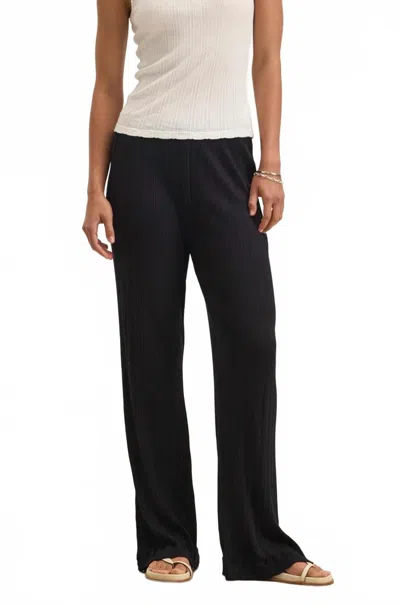 Velvet By Graham & Spencer Alemi Pointelle Pant In Black
