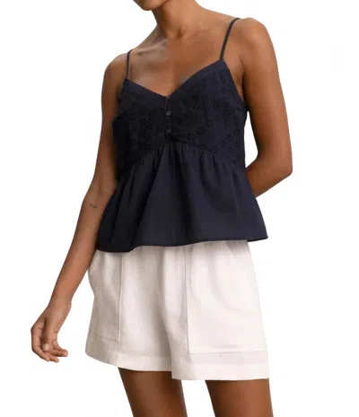 Velvet By Graham & Spencer Aliah Top In Ink In Blue