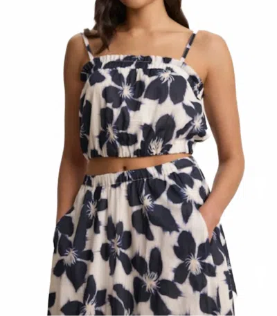 Velvet By Graham & Spencer Alice Floral Cami Top In Azul In Multi