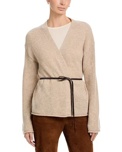 Velvet By Graham & Spencer Alina Belted Cardigan In Brown