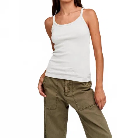 Velvet By Graham & Spencer Aliza Cotton Tank Top In White