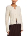 Velvet By Graham & Spencer Allison Cardigan Sweater In White