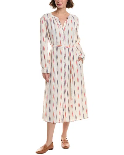 Velvet By Graham & Spencer Alta Midi Shirtdress In White