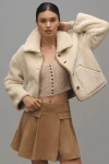 Velvet By Graham & Spencer Amara Sherpa Reversible Jacket In Sand