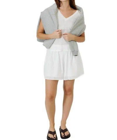 Velvet By Graham & Spencer Amber Lightweight Tee In White