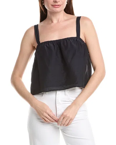 Velvet By Graham & Spencer Andrea Sleeveless Silk-blend Woven Top In Black