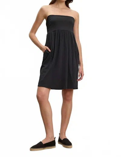 Velvet By Graham & Spencer Barbi Bandeau Mini Dress In Black