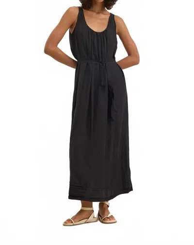 Velvet By Graham & Spencer Bayou Silk Cotton Voile Dress In Black