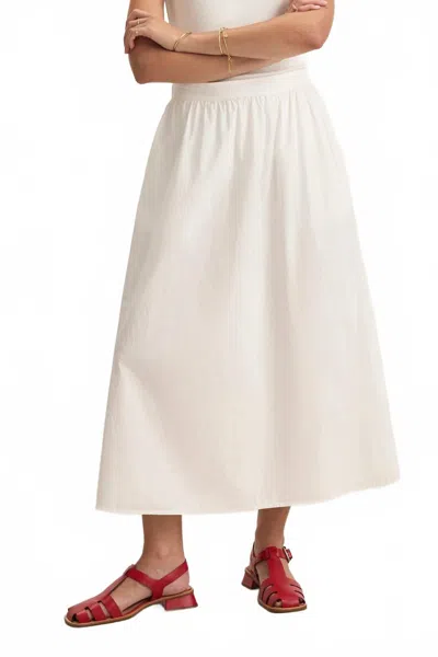 Velvet By Graham & Spencer Bella Midi Skirt In White