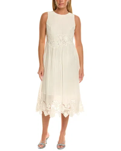 Velvet By Graham & Spencer Bianca Long Sleeve Midi Dress In Neutral