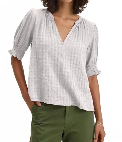 Velvet By Graham & Spencer Bonita Textured Gauze Top In White