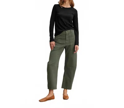 Velvet By Graham & Spencer Brylie Sanded Twill Utility Pant In Cypress In Green