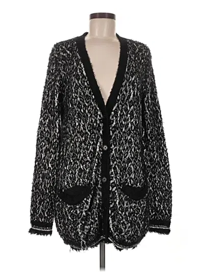 Pre-owned Velvet By Graham & Spencer Cardigan Sweater In Black