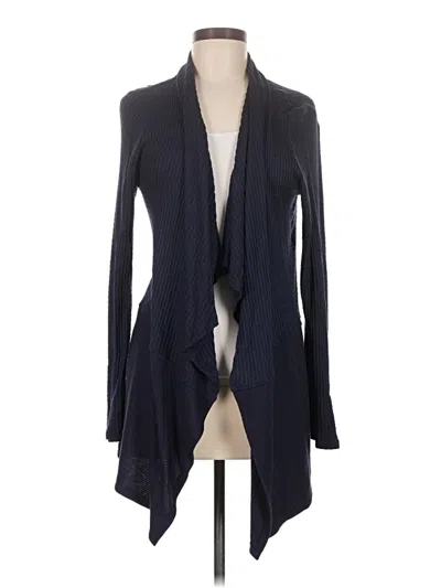 Pre-owned Velvet By Graham & Spencer Cardigan Sweater In Blue