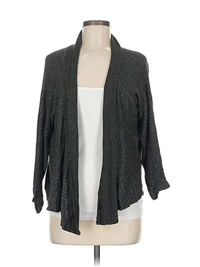Pre-owned Velvet By Graham & Spencer Cardigan Sweater In Gray